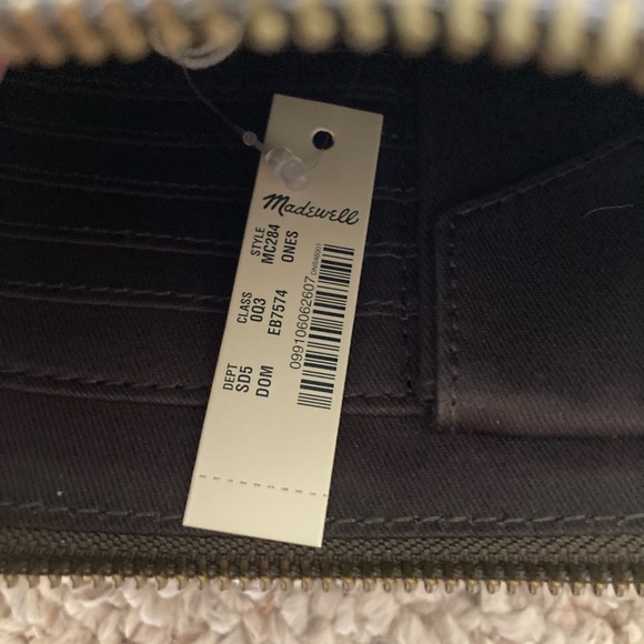 Madewell The Suede Pouch Clutch: Snake Embossed Leather Inset Edition - Picture 3 of 4